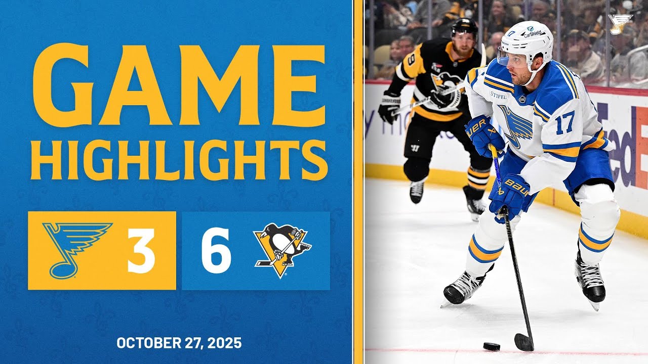 Game Highlights: Penguins 6, Blues 3