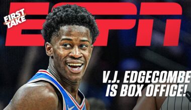 V. J. Edgecombe is SPECIAL! 🗣️ Stephen A. has high praise for the 76ers' rookie | First Take