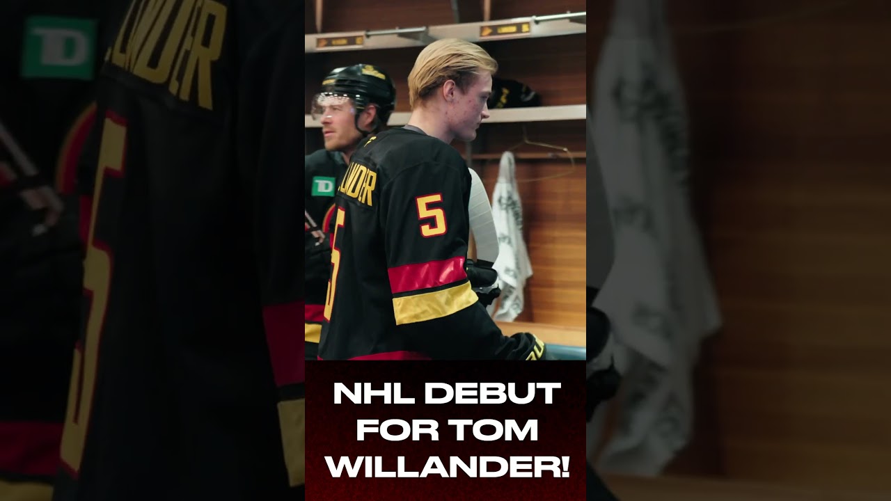 Congratulations Tom Willander on your first #NHL game! 👏