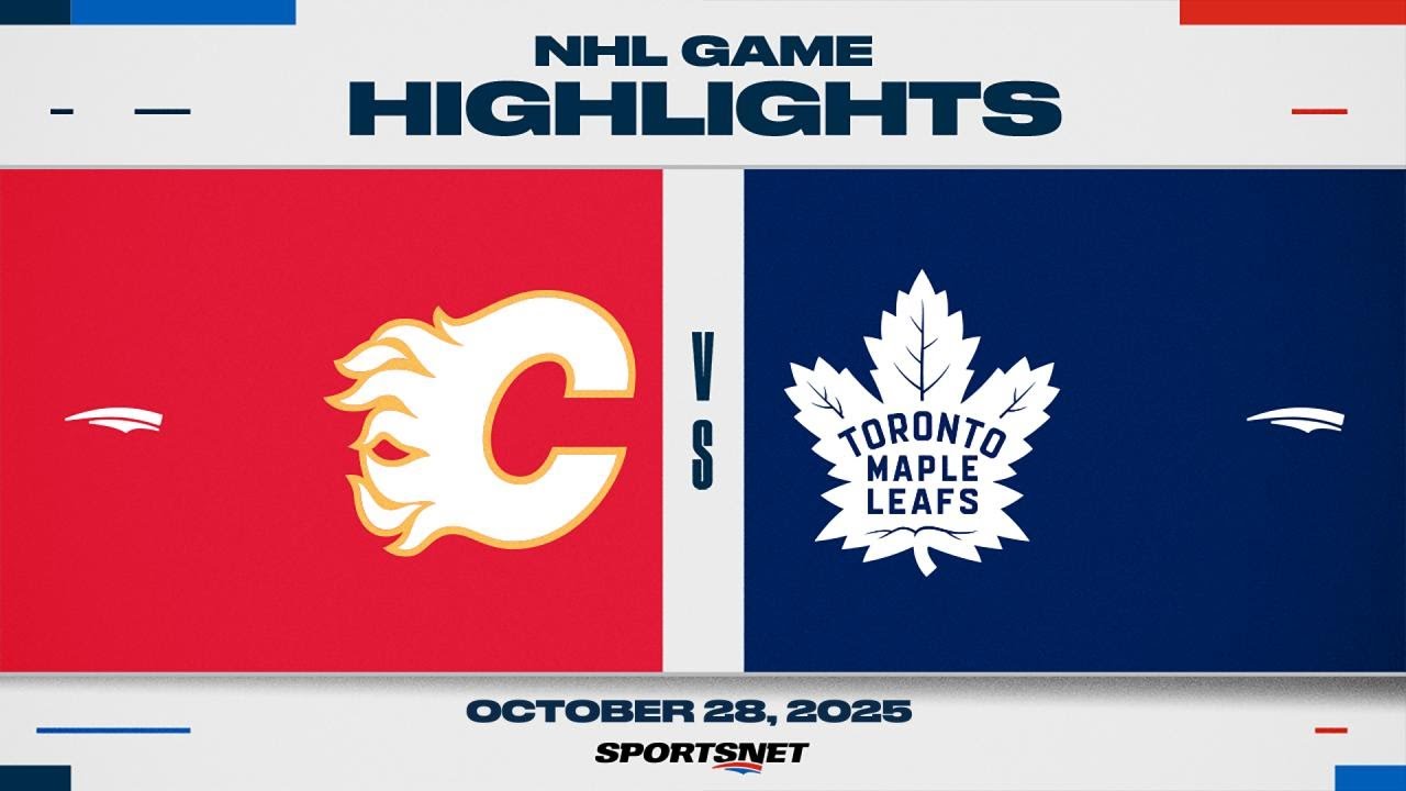NHL Highlights | Flames vs. Maple Leafs - October 28, 2025