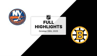 NHL Highlights | Islanders vs. Bruins | October 28, 2025