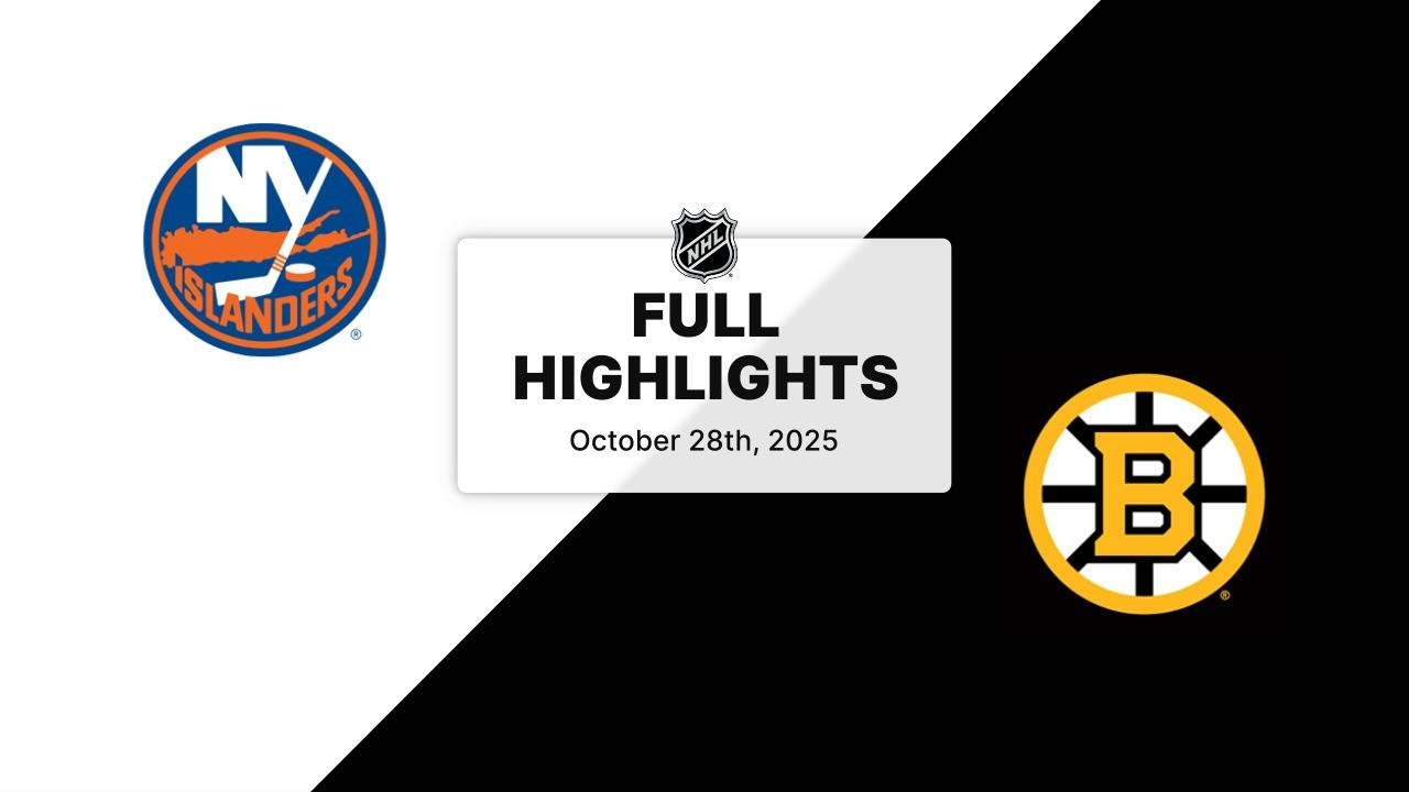 NHL Highlights | Islanders vs. Bruins | October 28, 2025