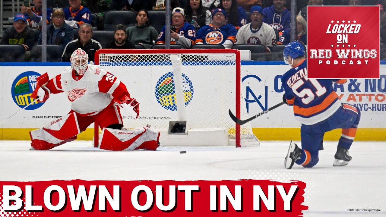 Islanders BLOW OUT Red Wings in New York | Brandsegg-Nygard picks up 1st NHL point