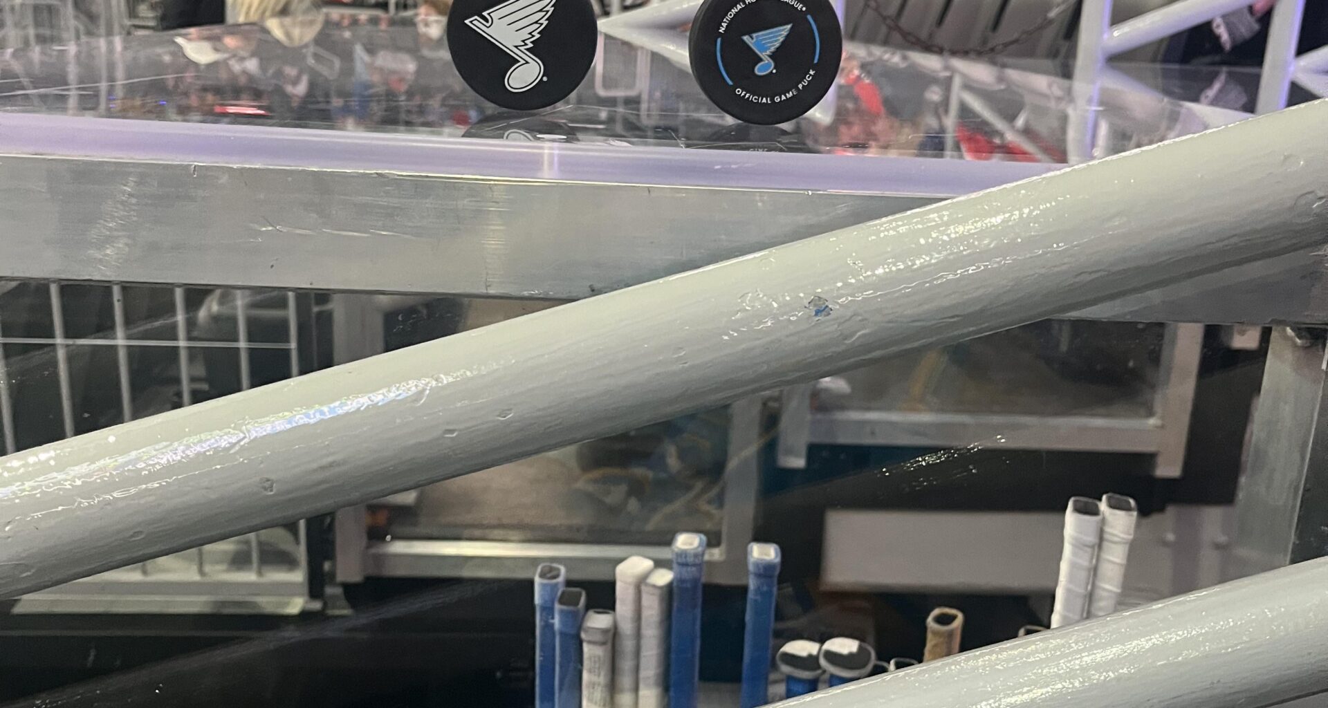 My baby girl got a couple pucks at tonight’s game!!!