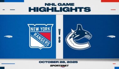 NHL Highlights | Rangers vs. Canucks - October 28, 2025