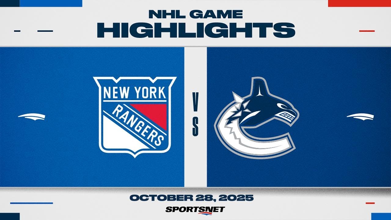 NHL Highlights | Rangers vs. Canucks - October 28, 2025