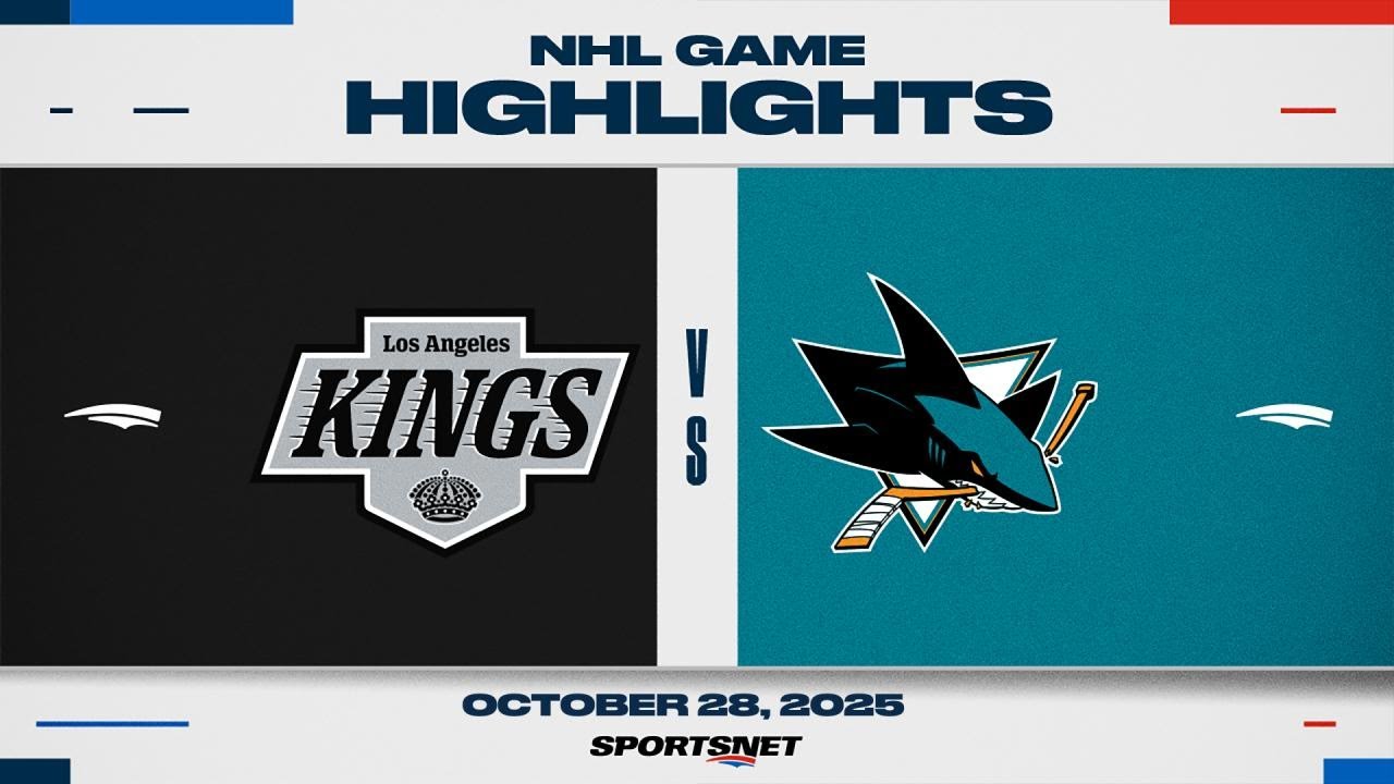 NHL Highlights | Kings vs. Sharks - October 28, 2025
