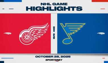 NHL Highlights | Red Wings vs. Blues - October 28, 2025