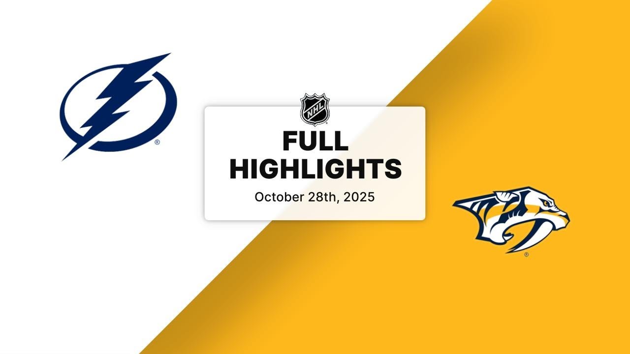 NHL Highlights | Lightning vs. Predators | October 28, 2025