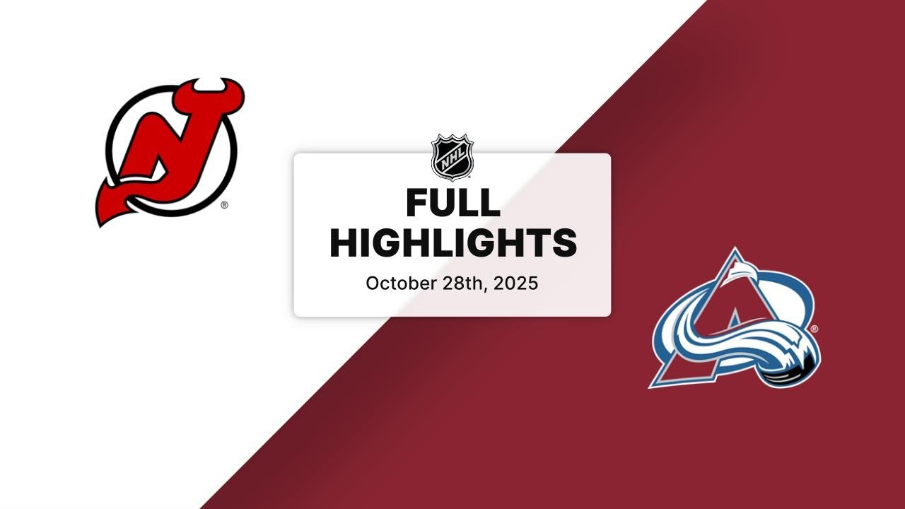NHL Highlights | Devils vs. Avalanche | October 28, 2025