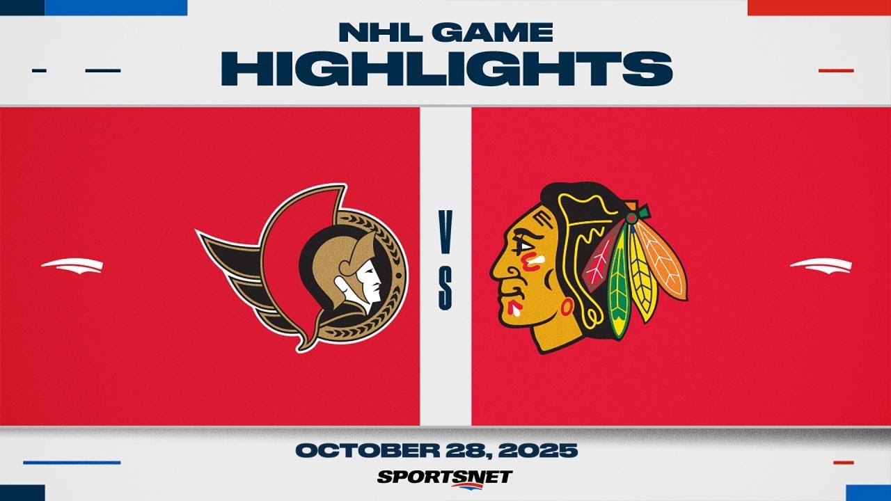 NHL Highlights | Senators vs. Blackhawks - October 28, 2025