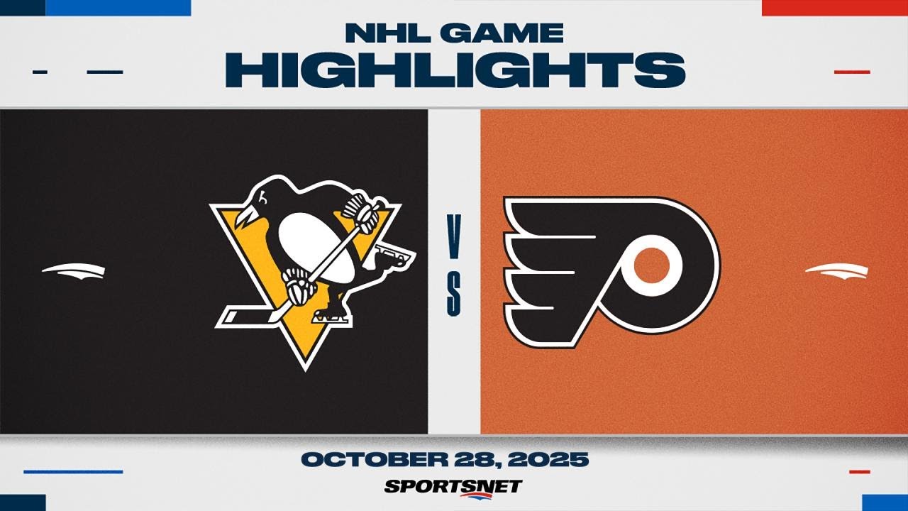 NHL Highlights | Penguins vs. Flyers - October 28, 2025