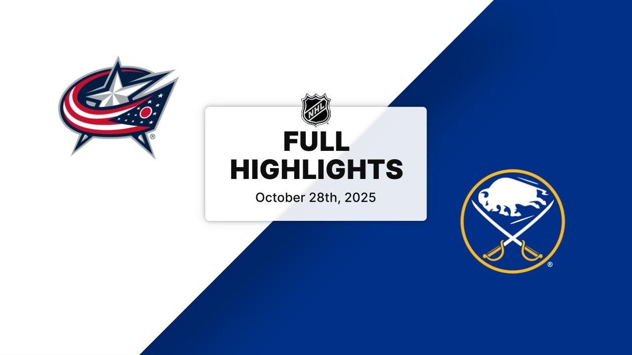 NHL Highlights | Blue Jackets vs. Sabres | October 28, 2025