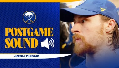 "We're All In It Together" | Josh Dunner After Scoring First NHL Goal | Buffalo Sabres