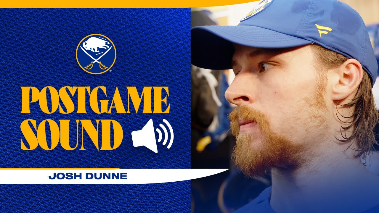 "We're All In It Together" | Josh Dunner After Scoring First NHL Goal | Buffalo Sabres