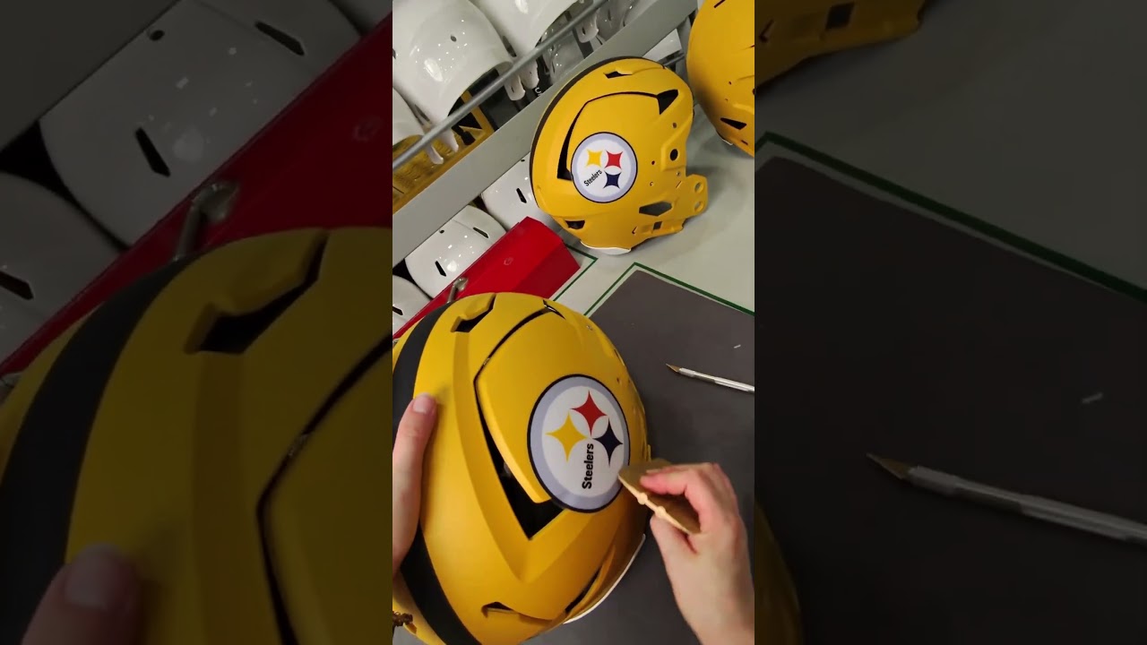 How It's Made: Gold Helmet Edition 🟡 (🎥: @RiddellSports)