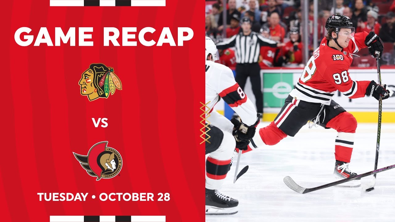 Blackhawks vs. Senators Game Highlights | 10.28.25