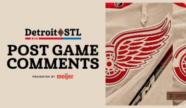 DeBrincat, Gibson, Larkin & McLellan Post Game vs STL | Oct. 28, 2025