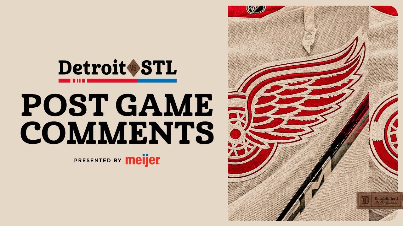 DeBrincat, Gibson, Larkin & McLellan Post Game vs STL | Oct. 28, 2025