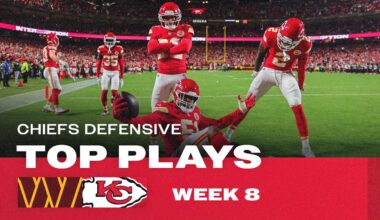 Kansas City Chiefs TOP 5 DEFENSIVE PLAYS in 28-7 Win vs. Washington Commanders | NFL Week 8