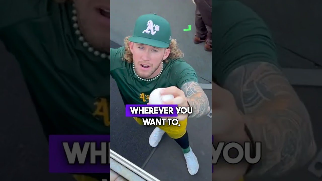 Getting Autographs From Oakland A’s Pitchers Ken Waldichuk and Joey Estes #oaklandathletics #mlb