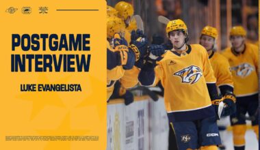 Luke Evangelista: Postgame Interview - Oct. 28