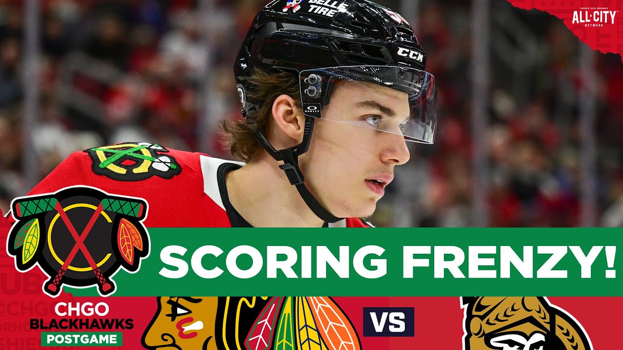 BLACKHAWKS POSTGAME: Connor Bedard EXPLODES for Hat Trick in Win vs Senators! | CHGO Blackhawks