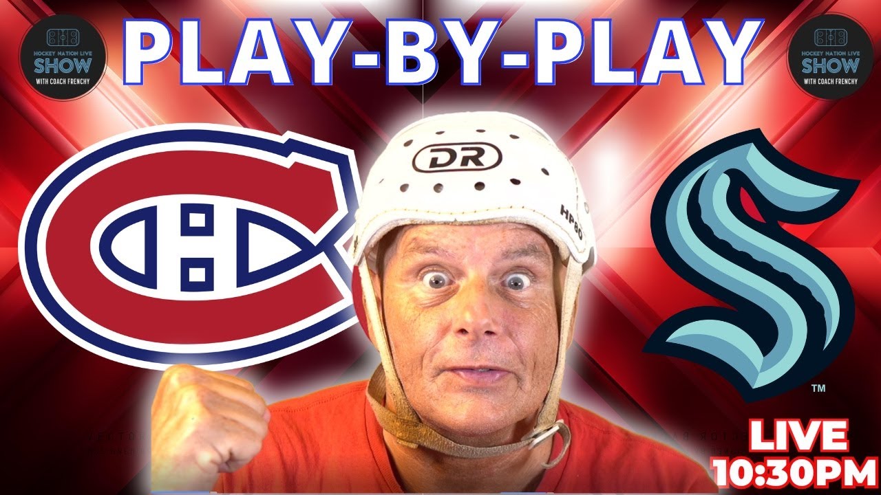 NHL: Canadiens vs Kraken LIVE | Slafkovsky vs Wright | Play-by-Play & Reaction