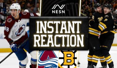 INSTANT REACTION: Bruins Snap Losing Streak With 3-2 Win Over Avalanche