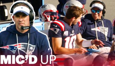 MIC'D UP: Josh McDaniels Leads Drake Maye & the Offense to 32-13 Win vs. Browns | Patriots