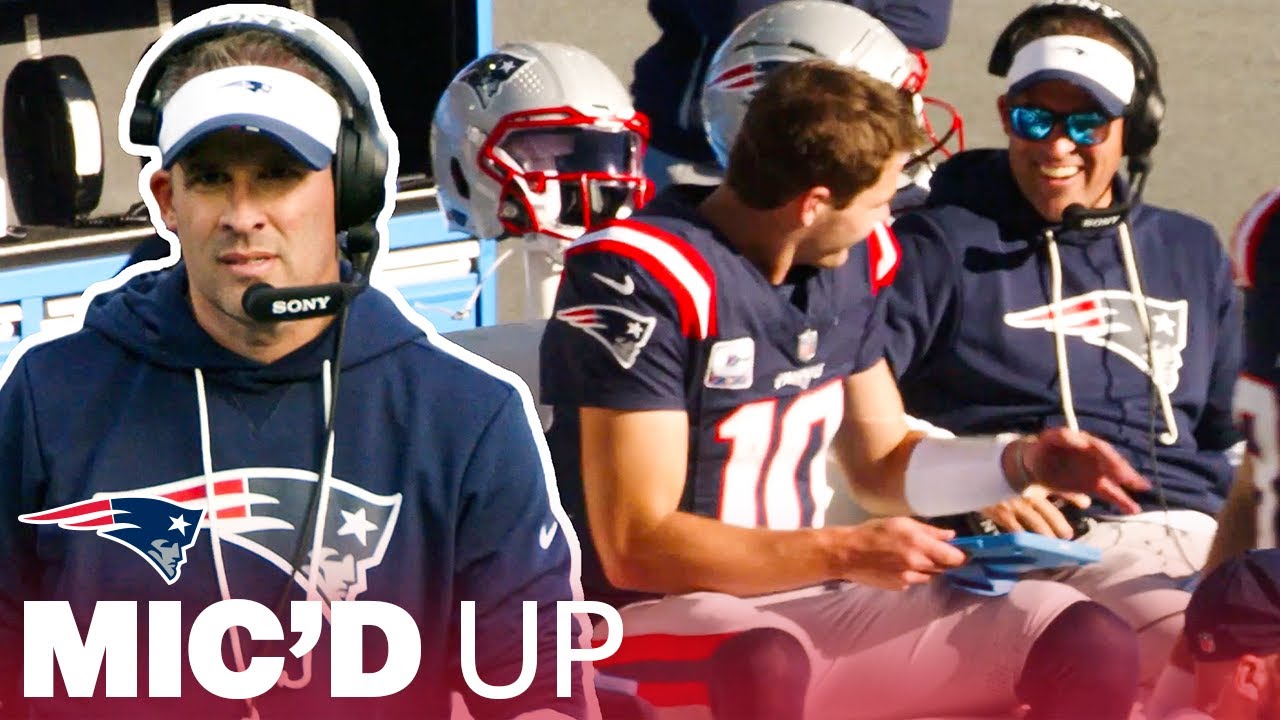 MIC'D UP: Josh McDaniels Leads Drake Maye & the Offense to 32-13 Win vs. Browns | Patriots