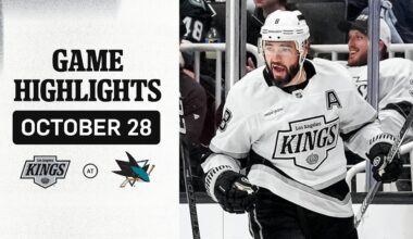 HIGHLIGHTS: LA Kings at San Jose Sharks | NHL Game Highlights