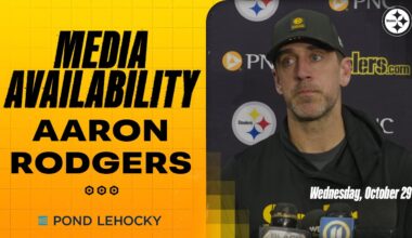 Aaron Rodgers Media Availability (Oct. 29) | Pittsburgh Steelers