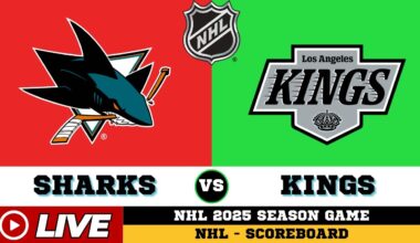 LIVE : Los Angeles Kings Vs San Jose Sharks | NHL 2025 | NHL Live SCOREBOARD | 29/10/2025