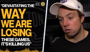Charlie McAvoy Shares Frustrations After Bruins 6th Straight Loss