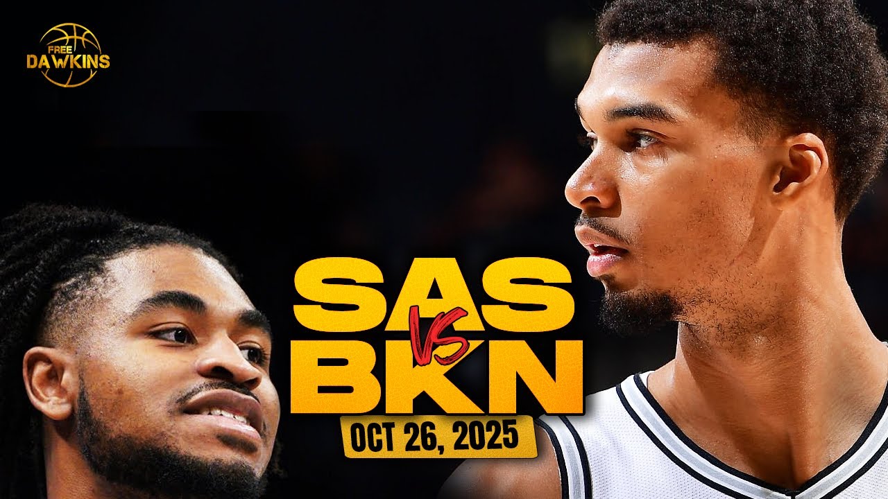 San Antonio Spurs vs Brooklyn Nets Full Game Highlights | Oct 26, 2025 | FreeDawkins