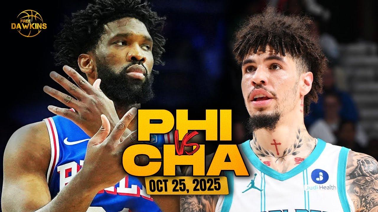 Philadelphia 76ers vs Charlotte Hornets Full Game Highlights | Oct 25, 2025 | FreeDawkins
