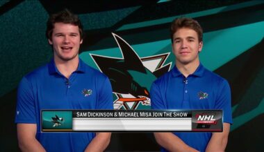 Sam Dickinson and Michael Misa talk start of the San Jose Sharks season and more