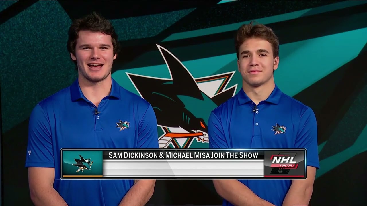 Sam Dickinson and Michael Misa talk start of the San Jose Sharks season and more