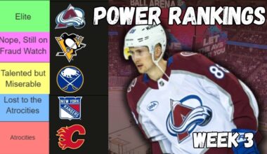 The Colorado Avalanche are an ABSOLUTE WAGON | NHL Tier List Week 3