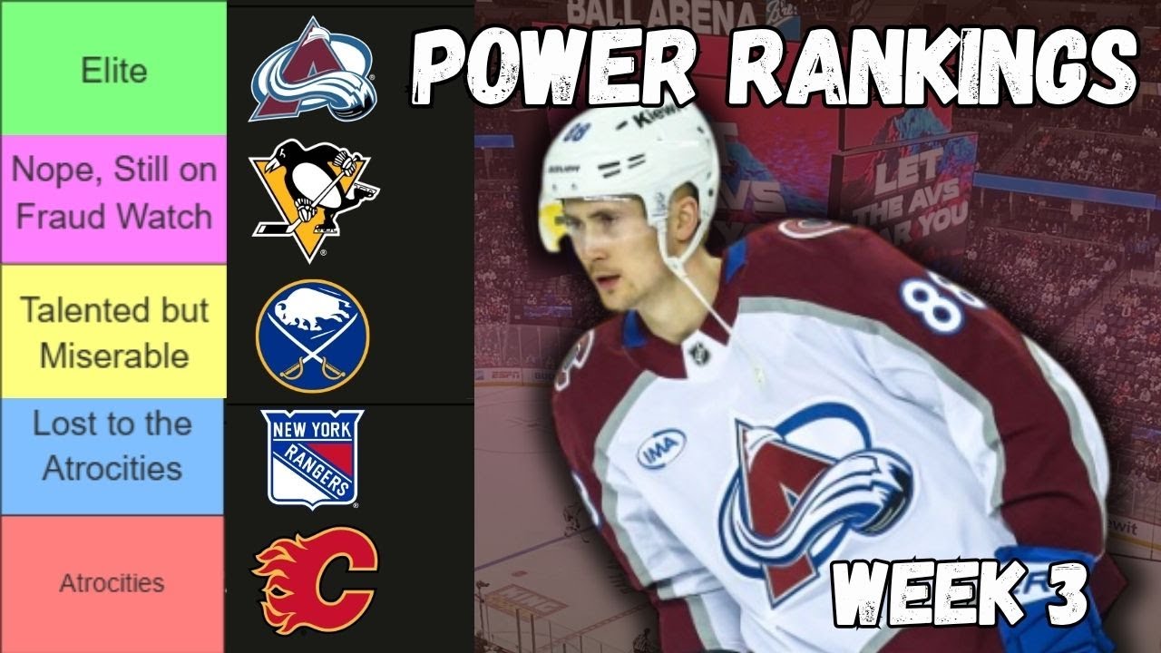 The Colorado Avalanche are an ABSOLUTE WAGON | NHL Tier List Week 3