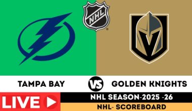 Live : Tampa Bay Lightning vs Vegas Golden Knights | NHL 2025 | NHL Hocky Live Scoreboard