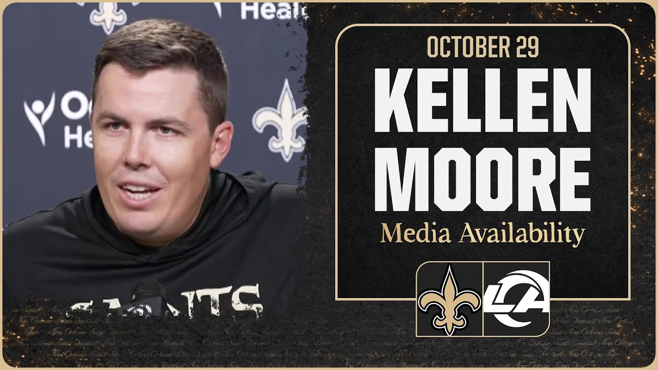 Kellen Moore on starting QB Tyler Shough, Rams | New Orleans Saints