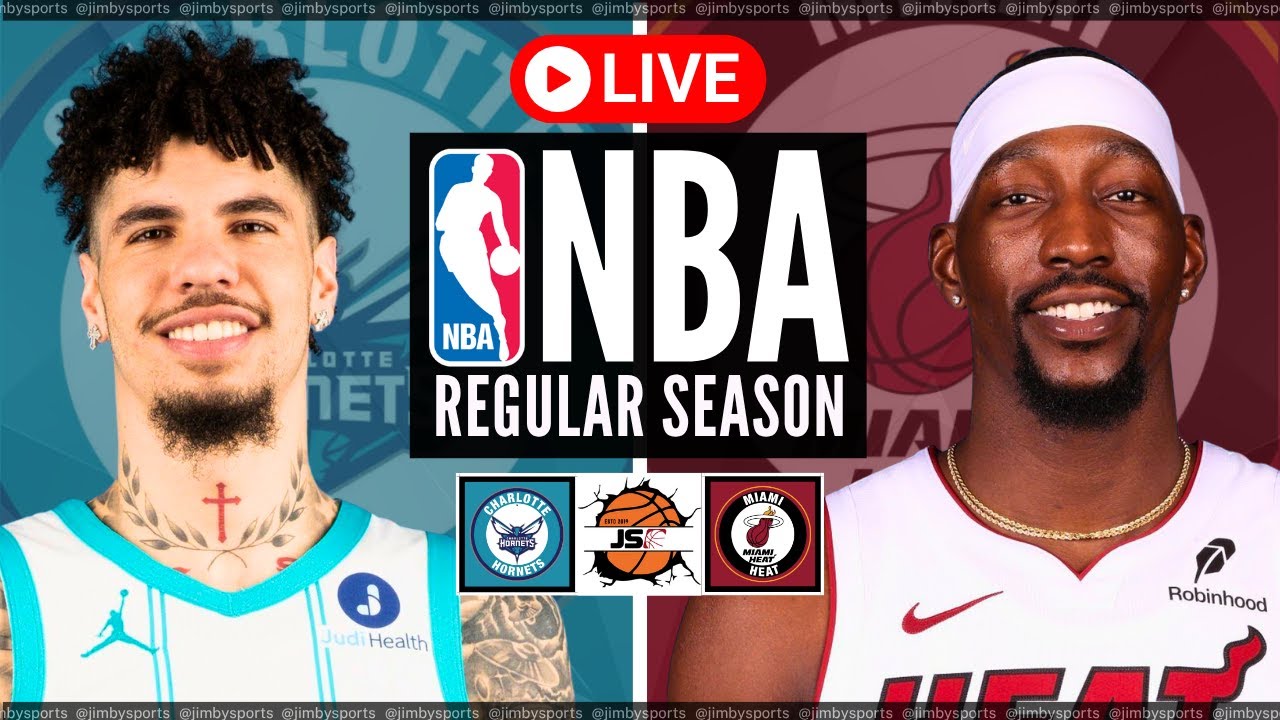 Charlotte Hornets vs Miami Heat | NBA Live Play-By-Play Scoreboard Today 2025