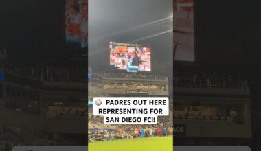 ⚾️ @Padres’ Jackson Merrill FIRING UP SAN Diego FC Crowd!
