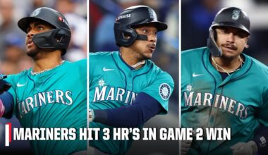 ALCS Game 2 Highlights 🔱 Mariners hit 3 HRs to take 2-0 lead vs. Blue Jays | ESPN MLB