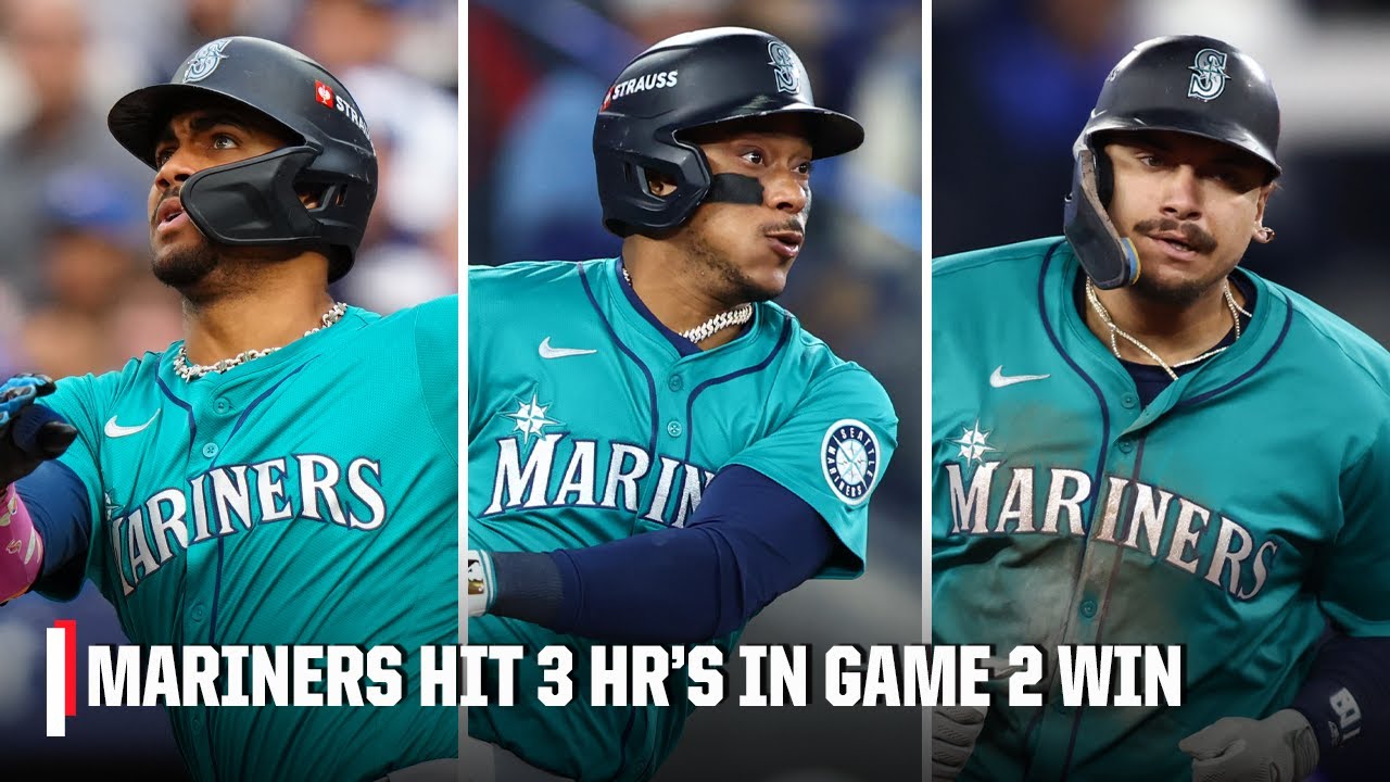 ALCS Game 2 Highlights 🔱 Mariners hit 3 HRs to take 2-0 lead vs. Blue Jays | ESPN MLB