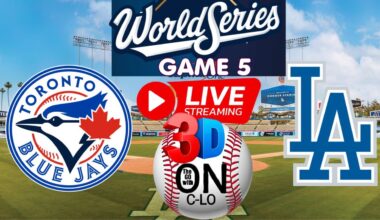 🔴Los Angeles Dodgers vs Toronto Blue Jays.World Series Game 5 Live MLB⚾Play by Play 3D Presentation