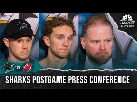 Jeff Skinner, William Eklund and more react to Sharks' loss to Devils | NBCS California