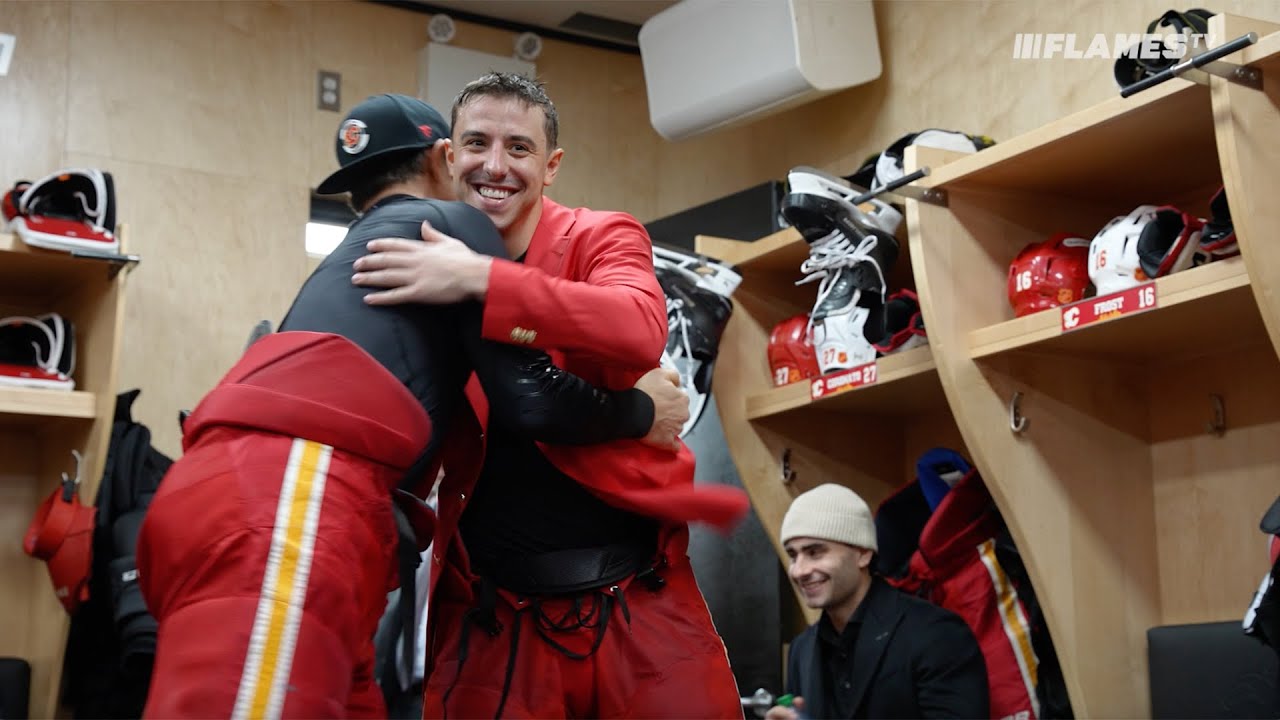 Morgan Frost (or is it Frostbite?!) gets the Red Blazer as the Flames pick up the win!